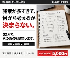 BtoBマーケの次の一手を30分で整理します イメージ1