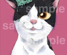 色んなタッチで可愛いペットちゃんの似顔絵描きます イメージ1