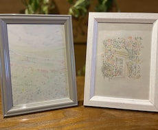 A4/優しく暖かく色鉛筆で風景画描きます イメージ1