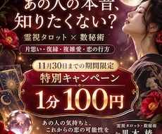 霊視タロットであの人の本音と恋の行方を占います イメージ1