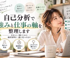 自己分析で強みと仕事の軸を整理します イメージ1