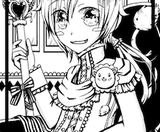 感想文付き☆挿絵に使えそうなモノクロ感想画かきます イメージ1