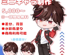 2,5等身のミニキャラを描きます イメージ1
