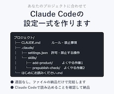 Claude Codeの設定一式を作ります イメージ1