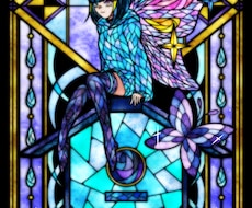 背景ありステンドグラス風イラストを描きます イメージ1
