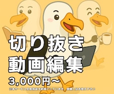 目的を汲み取った丁寧な切り抜き・動画編集を行います 〈編集の前に、動画の役割を一緒に整理します〉