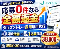 ジョブメドレーの採用運用を30日間代行します イメージ1