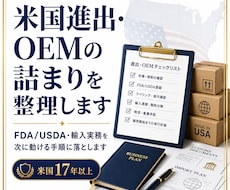 米国進出・OEMの詰まりを整理します イメージ1