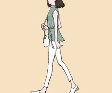スタイリッシュな全身アイコン作成致します あなたの雰囲気に合わせた私服コーデのイラストを作成します！