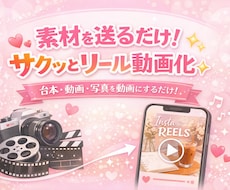 インスタリール動画30秒動画化します イメージ1