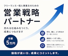 価格比較される人必見！フリーランス営業を支援します 法人営業のプロが、あなたの「売り方」を設計します