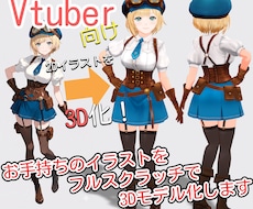 イラストを忠実に3Dモデル化します イメージ1