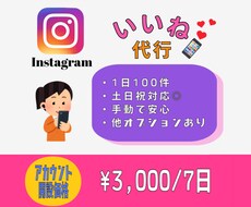 格安！Instagramのいいね代行いたします イメージ1