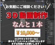 ３D映像作成いたします イメージ1