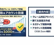実績あり　eBayネガティブ評価削除します 年商9000万セラーが直接対応