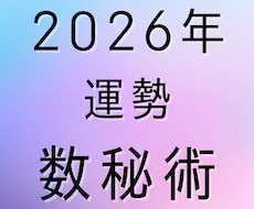 2026年の運勢を数秘術で丁寧に鑑定します イメージ1
