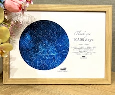 生まれた日の星空　子育て感謝状作ります イメージ1