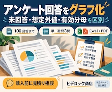 アンケート回答を検算付きでグラフ化します イメージ1