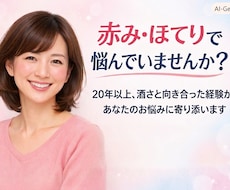 酒さ・敏感肌の悩み、実体験からお話をお聞きします イメージ1