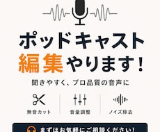 プロエディターがあなたのポッドキャストを編集します イメージ1
