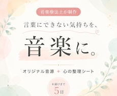 今の気持ちをオリジナルピアノ曲にしてお届けします イメージ1