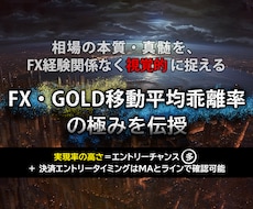 FX・GOLD移動平均乖離率を極めたので伝授します 相場の本質・真髄をFX経験値関係なくシンプルに視覚的に捉える