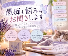 愚痴も悩みも聞いて一緒に解決策を考えます イメージ1