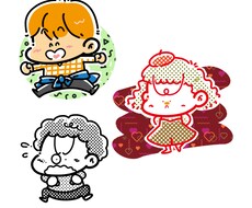 商用利用可！　80年代ファンシーイラスト描きます ちょっと懐かしいテイストのイラスト、見覚えありませんか？