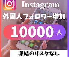 Instagramフォロワー10000人増やします 30日以内に50%減少したら減少保証致します