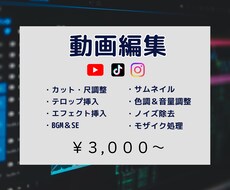 格安で動画編集承ります 見やすいシンプルな動画をご提供中！