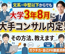 大学3年が8月にコンサル内定もらった方法教えます イメージ1