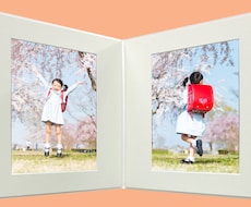 アルバム写真台紙を作成します 入学・卒業　想い出の写真を綺麗な写真台紙に