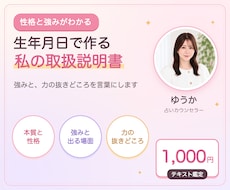 私のトリセツ｜性格と強みの取扱説明書を作ります イメージ1