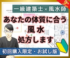 まじめに風水☆あなたの体質に合う風水処方します 【初回限定・お試し版】一級建築士×風水師が鑑定【月1限定】