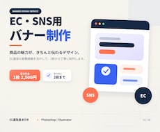 EC・SNS用の伝わるバナーを丁寧に制作します イメージ1