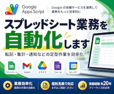 GASでスプレッドシート業務を自動化します イメージ1