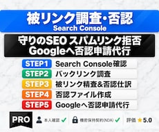 被リンクの「調査」「精査」「否認」作業を代行します イメージ1