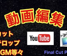 簡単な動画編集格安でします イメージ1