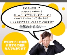 Webサイトの制作に関するお悩み解決します ご相談から制作のご依頼をいただきましたら相談料無料です！