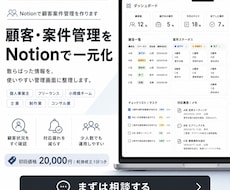 Notionで顧客案件管理を作ります イメージ1