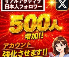 あなたのXの日本人フォロワーを増加させます イメージ1