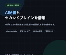 AI秘書とセカンドブレインを構築します イメージ1