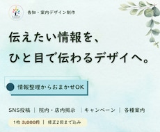 告知・案内画像を見やすく伝わるデザインにします イメージ1