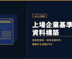 営業提案書・経営会議資料の構成・作成を代行します 【法人向け】曖昧な思考を構造化し、勝てるビジネス資料へ