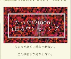 ご新規様限定1日カウンセリングします イメージ1