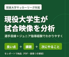 関東大学リーグ所属の現役選手が試合映像を分析します 大学でサッカーを学ぶ現役選手×指導経験でわかりやすく分析