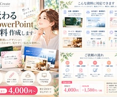 伝えたい内容を整理して見やすい資料を作成します イメージ1