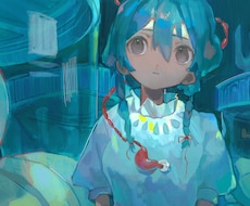 背景有！高彩度で鮮やかな厚塗りイラストを制作します 背景・人物込みの一枚絵を制作いたします！