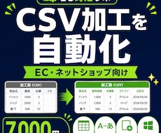 EC用CSVの面倒な変換を自動化します イメージ1