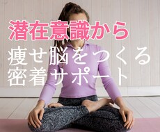 痩せ脳を作るダイエット90日★超集中サポートします イメージ作りから潜在意識活用で痩せ習慣作り全力応援！
